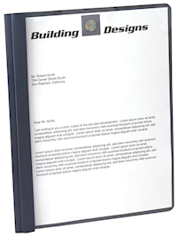 REPORT COVERS, WITH FASTENERS, DARK BLUE MAIN